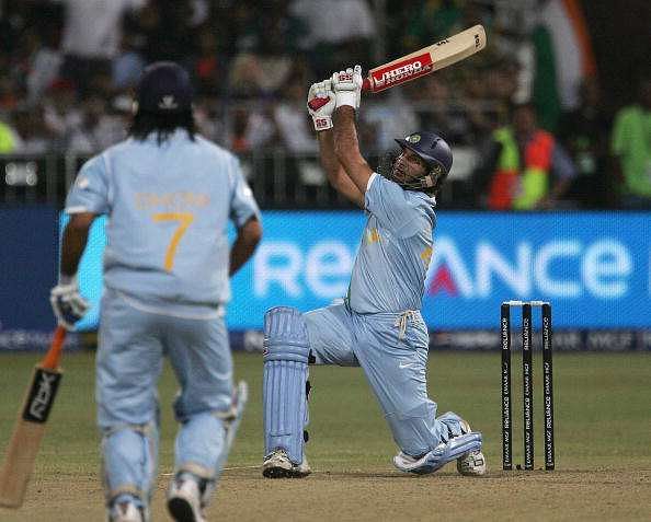 Yuvraj Singh during that famous over.